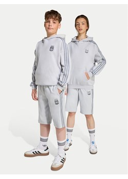 adidas Szorty sportowe Minecraft JW7733 Szary Loose Fit ze sklepu MODIVO w kategorii Spodenki chłopięce - zdjęcie 184844143