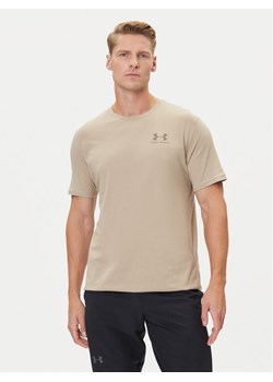 Under Armour T-Shirt UA Left Chest Logo 1326799 Beżowy Loose Fit ze sklepu MODIVO w kategorii T-shirty męskie - zdjęcie 184844184