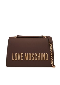 Torebka LOVE MOSCHINO JC4192PP1NKD0301 Brązowy ze sklepu eobuwie.pl w kategorii Listonoszki - zdjęcie 184846283