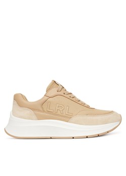 Sneakersy LAUREN RALPH LAUREN 802974376001 Beżowy ze sklepu eobuwie.pl w kategorii Buty sportowe damskie - zdjęcie 184846300
