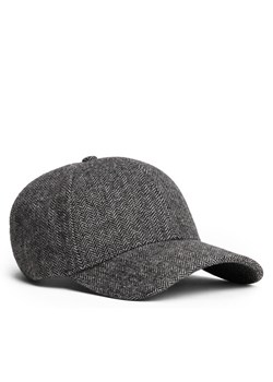 Czapka z daszkiem Tommy Hilfiger Th Flag Herringbone 6 Panel Cap AM0AM13784 Szary ze sklepu eobuwie.pl w kategorii Czapki z daszkiem męskie - zdjęcie 184846434