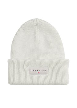 Czapka Tommy Jeans Tjw Linear Beanie AW0AW17913 Biały ze sklepu eobuwie.pl w kategorii Czapki zimowe damskie - zdjęcie 184846442