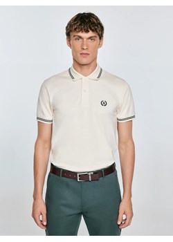 Koszulka męska polo kremowa Poller 103 ze sklepu Big Star w kategorii T-shirty męskie - zdjęcie 184847910