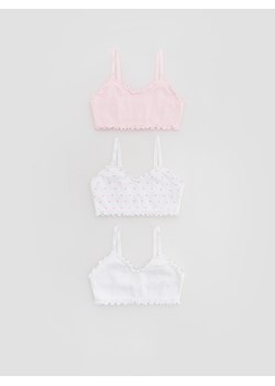 Reserved - Bieliźniany top 3 pack - pastelowy róż ze sklepu Reserved w kategorii Staniki dla dziewczynki - zdjęcie 184848251