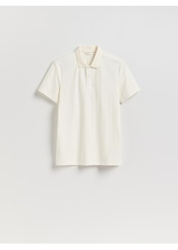 Reserved - Koszulka polo regular fit - złamana biel ze sklepu Reserved w kategorii T-shirty męskie - zdjęcie 184848364