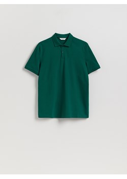 Reserved - Koszulka polo regular fit - zielony ze sklepu Reserved w kategorii T-shirty męskie - zdjęcie 184848481
