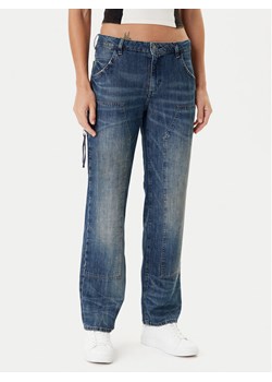 Guess Jeansy W5YA2E D5R0D Granatowy Straight Leg ze sklepu MODIVO w kategorii Jeansy damskie - zdjęcie 184848813