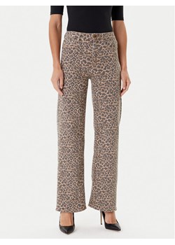 Guess Jeansy W5YA1A WHFP2 Brązowy Wide Leg ze sklepu MODIVO w kategorii Jeansy damskie - zdjęcie 184848821