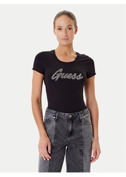Guess T-Shirt W5YI16 J1314 Czarny Regular Fit ze sklepu MODIVO w kategorii Bluzki damskie - zdjęcie 184848871