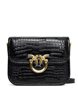 Torebka PINKO Love Box Bag Fl Mini AI 25-26 PLTT 104297 A2OH Czarny ze sklepu eobuwie.pl w kategorii Listonoszki - zdjęcie 184850931
