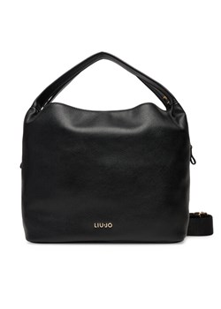 Torebka Liu Jo Ecs M Hobo AF5058 E0058 Czarny ze sklepu eobuwie.pl w kategorii Torby Shopper bag - zdjęcie 184850981