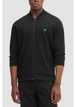 GUESS Czarna bluza męska rozpinana Truck Interlock, Rozmiar M ze sklepu outfit.pl w kategorii Bluzy męskie - zdjęcie 184851864