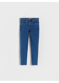 Reserved - Jeansy skinny high waist - niebieski ze sklepu Reserved w kategorii Spodnie dziewczęce - zdjęcie 184853544