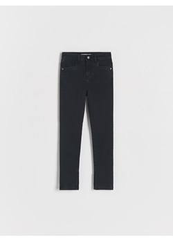 Reserved - Jeansy slim high waist - czarny ze sklepu Reserved w kategorii Spodnie dziewczęce - zdjęcie 184853861