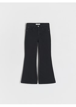 Reserved - Jeansy flare high waist - czarny ze sklepu Reserved w kategorii Spodnie dziewczęce - zdjęcie 184854113