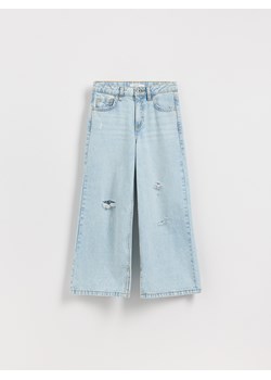 Reserved - Jeansy super wide leg - niebieski ze sklepu Reserved w kategorii Spodnie dziewczęce - zdjęcie 184854233
