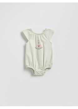 Reserved - Bawełniane body Kubuś Puchatek - jasnozielony ze sklepu Reserved w kategorii Odzież dla niemowląt - zdjęcie 184854350