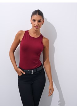 Mohito - Bordowe body z bawełną - kasztanowy ze sklepu Mohito w kategorii Bluzki damskie - zdjęcie 184854644
