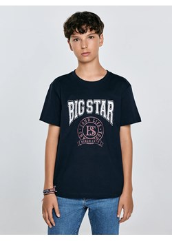 Koszulka chłopięca z nadrukiem granatowa Mauter 403 ze sklepu Big Star w kategorii T-shirty chłopięce - zdjęcie 184856734