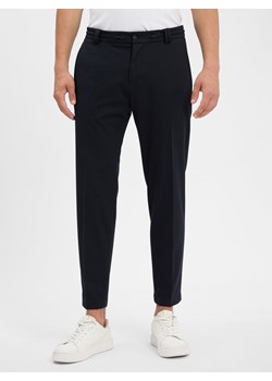 Cinque Spodnie - CIJuno-O Mężczyźni Slim Fit granatowy jednolity ze sklepu vangraaf w kategorii Spodnie męskie - zdjęcie 184856843
