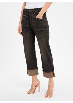 MAC Damskie jeansy baggy Kobiety Bawełna czekoladowy jednolity ze sklepu vangraaf w kategorii Jeansy damskie - zdjęcie 184856853