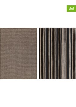 Maku Ściereczki (2 szt.) w kolorze czarno-beżowym do naczyń - 70 x 50 cm ze sklepu Limango Polska w kategorii Ścierki kuchenne - zdjęcie 184857582