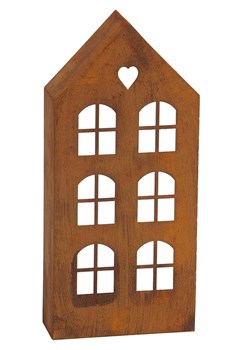 POSIWIO Świecznik w kolorze rdzawym - 15,5 x 32 x 6 cm ze sklepu Limango Polska w kategorii Świeczniki - zdjęcie 184857920