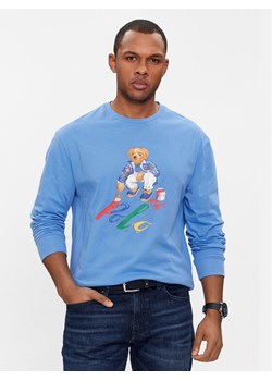 Polo Ralph Lauren Longsleeve 710897346003 Niebieski Classic Fit - id: 0000303567484 - marki Polo Ralph Lauren - 184857922 Polo Ralph Lauren Longsleeve 710897346003 Niebieski Classic Fit ze sklepu MODIVO w kategorii T-shirty męskie - zdjęcie 184857922