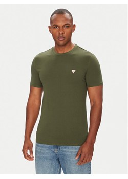 Guess T-Shirt M2YI36 I3Z14 Zielony Slim Fit ze sklepu MODIVO w kategorii T-shirty męskie - zdjęcie 184857970