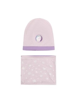 Frozen Komplet czapka i komin ACCCS-AW23-36DFR Fioletowy ze sklepu MODIVO w kategorii Czapki dziecięce - zdjęcie 184857993