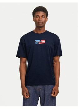 Jack&Jones T-Shirt Corp Graphic 12268415 Granatowy Regular Fit ze sklepu MODIVO w kategorii T-shirty męskie - zdjęcie 184860431