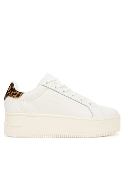 Tommy Jeans Sneakersy Tjw Flatform Leopard Sneaker EN0EN02930 Biały ze sklepu MODIVO w kategorii Buty sportowe damskie - zdjęcie 184861043