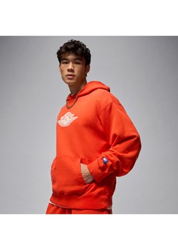 Męska dzianinowa bluza z kapturem Jordan Rare Air - Czerwony ze sklepu Nike poland w kategorii Bluzy męskie - zdjęcie 184862824