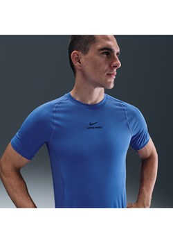 Męska koszulka z krótkim rękawem Dri-FIT Nike Pro Training - Niebieski ze sklepu Nike poland w kategorii T-shirty męskie - zdjęcie 184862890