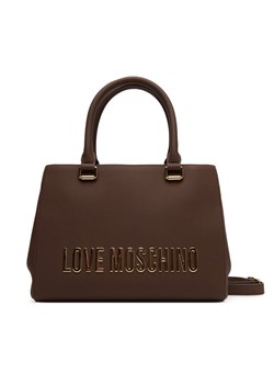 Torebka LOVE MOSCHINO JC4022PP1NKD0301 Brązowy ze sklepu eobuwie.pl w kategorii Kuferki - zdjęcie 184866514