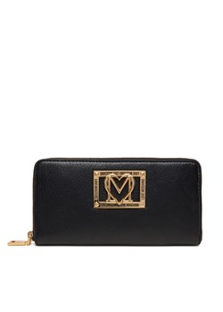 LOVE MOSCHINO Duży Portfel Damski JC5603PP1NLI0000 Czarny ze sklepu MODIVO w kategorii Portfele damskie - zdjęcie 184866870