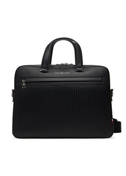 Tommy Hilfiger Torba na laptopa Th Woven Computer Bag AM0AM13660 Czarny ze sklepu MODIVO w kategorii Torby na laptopa - zdjęcie 184866892
