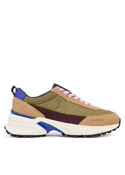 Calvin Klein Sneakersy Hike Runner Mg Nylon Mix YW0YW02075 Zielony ze sklepu MODIVO w kategorii Buty sportowe damskie - zdjęcie 184866922