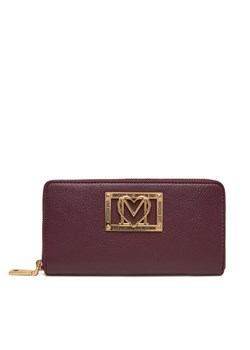 LOVE MOSCHINO Duży Portfel Damski JC5603PP1NLI0552 Bordowy ze sklepu MODIVO w kategorii Portfele damskie - zdjęcie 184866953