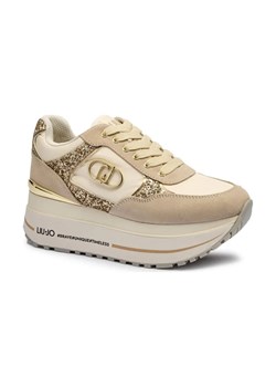 Liu Jo Skórzane sneakersy MAXI WONDER PLUS 1 ze sklepu Gomez Fashion Store w kategorii Buty sportowe damskie - zdjęcie 184868411
