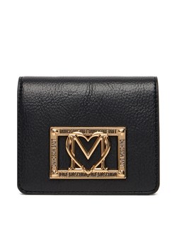 LOVE MOSCHINO Mały Portfel Damski JC5604PP1NLI0000 Czarny ze sklepu MODIVO w kategorii Portfele damskie - zdjęcie 184869591