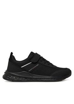 Sneakersy Tommy Hilfiger T3X9-34115-1845 D Czarny ze sklepu eobuwie.pl w kategorii Buty sportowe dziecięce - zdjęcie 184871290