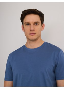 Reserved - T-shirt regular fit z modalem - niebieski ze sklepu Reserved w kategorii T-shirty męskie - zdjęcie 184873901