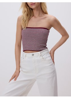 Reserved - Dzianinowy crop top - wielobarwny ze sklepu Reserved w kategorii Bluzki damskie - zdjęcie 184875860