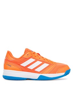 Buty halowe adidas Ligra 8 Indoor Kids JR9299 Pomarańczowy ze sklepu eobuwie.pl w kategorii Buty sportowe dziecięce - zdjęcie 184878233