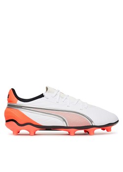 Buty do piłki nożnej Puma King Match Fg/Ag Jr 108837 01 Biały ze sklepu eobuwie.pl w kategorii Buty sportowe dziecięce - zdjęcie 184878293