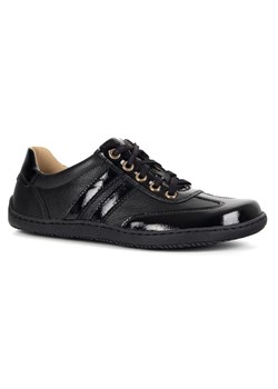 Buty BAREFOOT damskie skórzane minimalistyczne 1287 czarne ze sklepu butyolivier w kategorii Półbuty damskie - zdjęcie 184879230