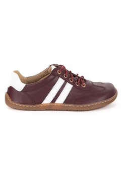 Buty BAREFOOT damskie skórzane minimalistyczne 1287 bordowe ze sklepu butyolivier w kategorii Półbuty damskie - zdjęcie 184879283