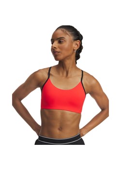 Damski biustonosz treningowy Under Armour UA Halo Bonded Bra - czerwony ze sklepu Sportstylestory.com w kategorii Biustonosze - zdjęcie 184879490