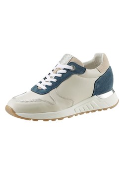 Heine Skórzane sneakersy w kolorze beżowo-granatowym ze sklepu Limango Polska w kategorii Buty sportowe damskie - zdjęcie 184881030